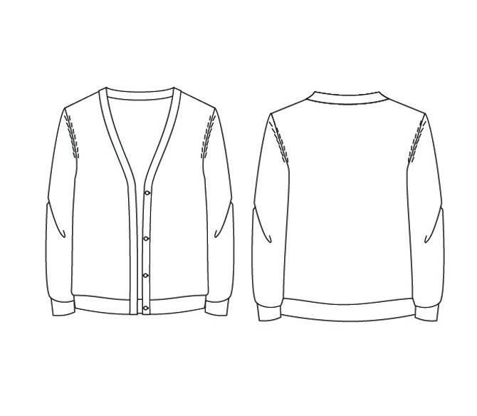 毛线开衫款式图与毛衫针织设计的艺术